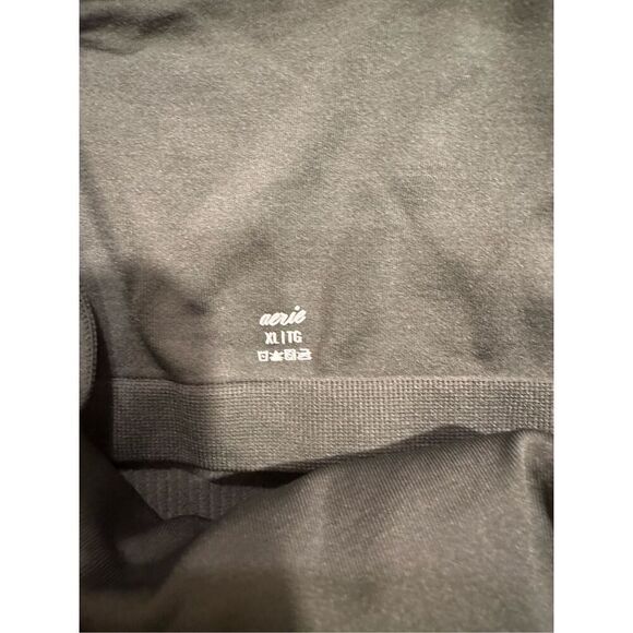 Size XL aerie One Shoulder Ribbed Bralette in Green - Picture 5 of 10